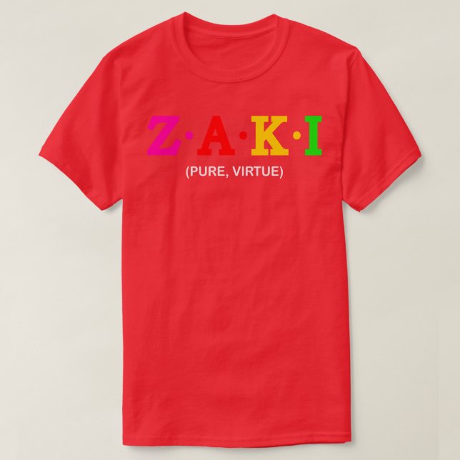 T-shirt Zaki Pure Virtue (Design devant)