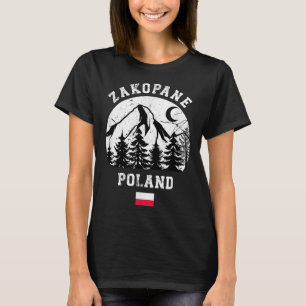 T-shirt Zakopane Pologne Station de Ski Tatra Ski Alpin Po