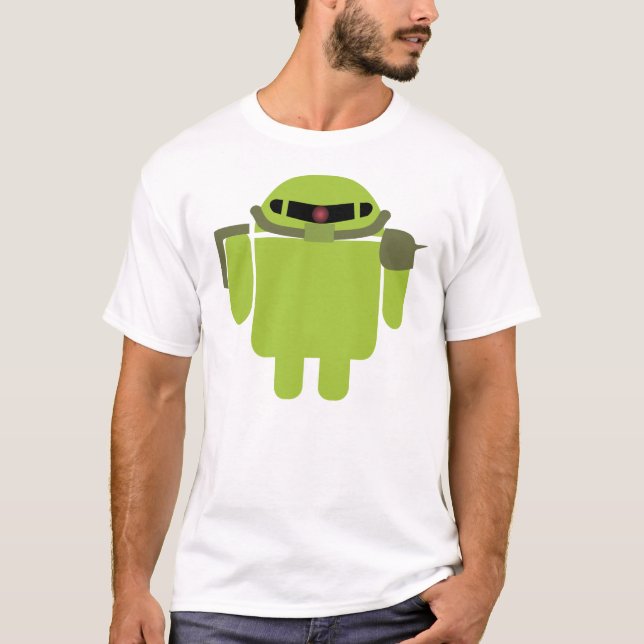 T-shirt Zakudroid (blanc) (Devant)