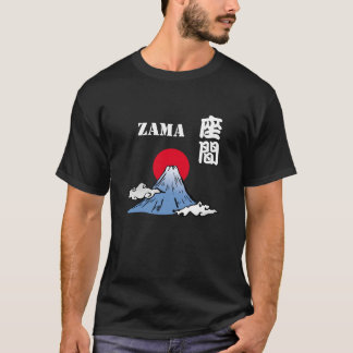T-shirt ZAMA avec le Mont Fuji et le Soleil