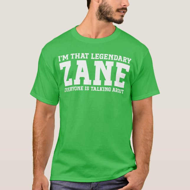 T-shirt Zane Nom Personnel Drôle Zane amis (Devant)