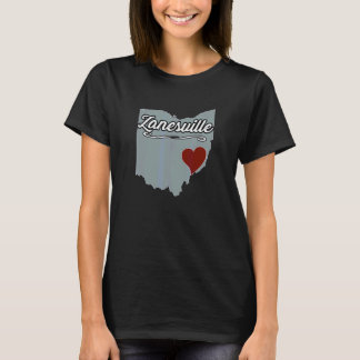 T-shirt Zanesville Ohio OH Ville État USA Cadeau