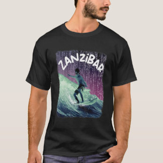 T-shirt Zanzibar Nerd Surfing Beach Palm trees Vacation