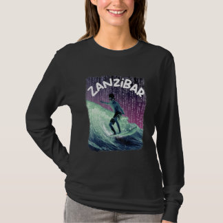 T-shirt Zanzibar Nerd Surfing Beach Palm trees Vacation