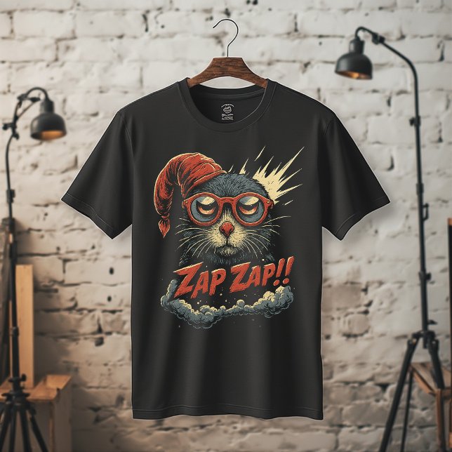 T-shirt Zap Zap!! Funny Retro Critter Cartoon | Bold Comic (Créateur téléchargé)