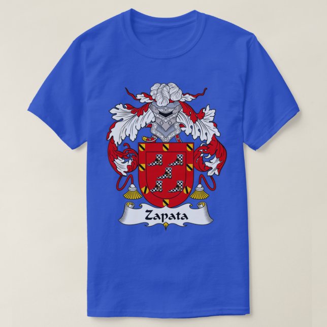 T-shirt Zapata Coat of Arms Family Crest  (Design devant)