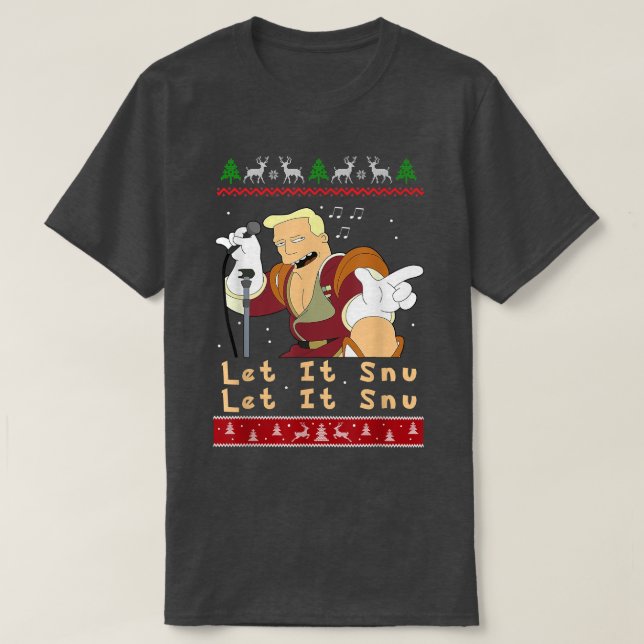 T-shirt Zapp Brannigan Laisser Snu Christmas (Design devant)