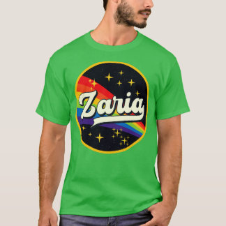 T-shirt Zaria Arc En Ciel Dans L'Espace Style Vintage