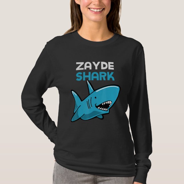 T-shirt Zayde Shark Funny Family (Devant)