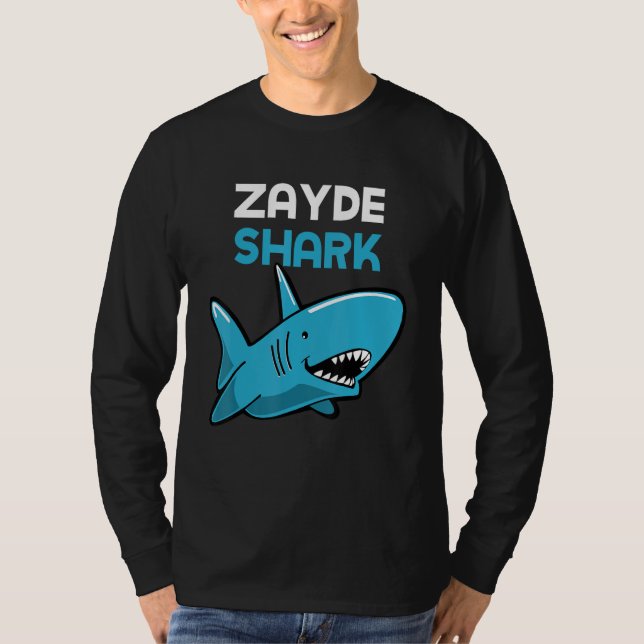 T-shirt Zayde Shark Funny Family (Devant)