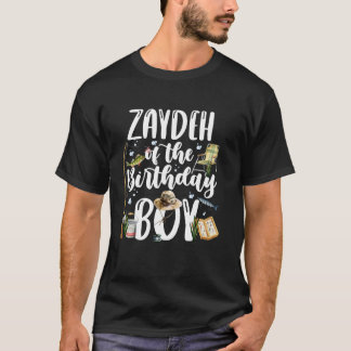 T-shirt Zaydeh de la famille de pêche du garçon d'annivers