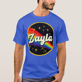 T-shirt Zayla Arc En Arc En Espace Style Vintage