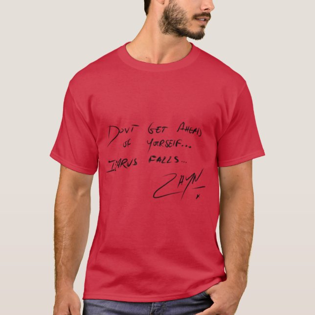 T-SHIRT ZAYN MALIK ICARUS FALL AUTOGRAPHE (Devant)