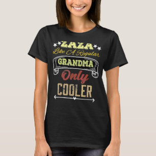 T-shirt Zaza vintage Comme Une Grand-Mère Régulière Seulem