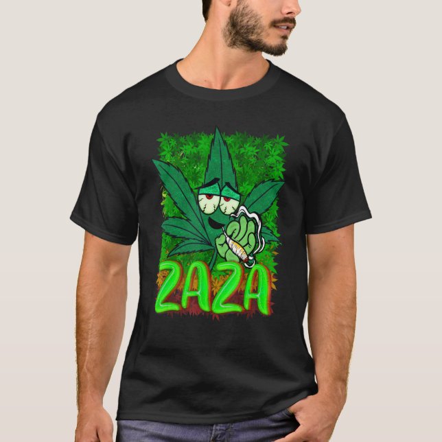 T-shirt Zaza Weed Exotique (Devant)