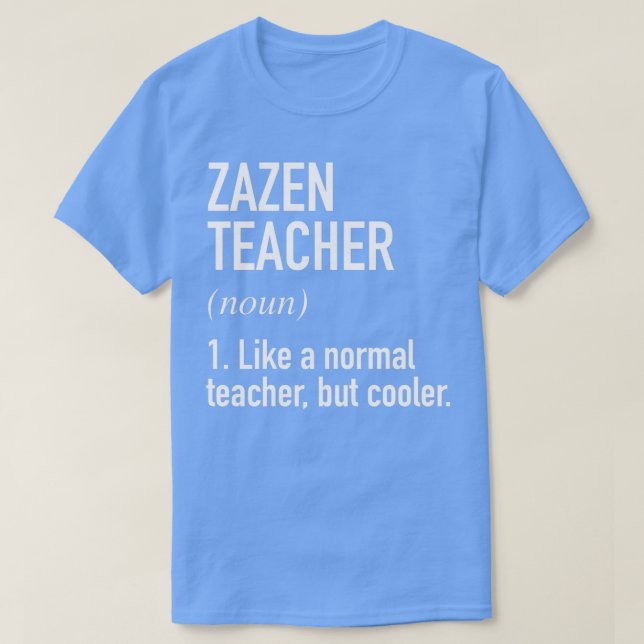 T-shirt Zazen Enseignant défini (Design devant)