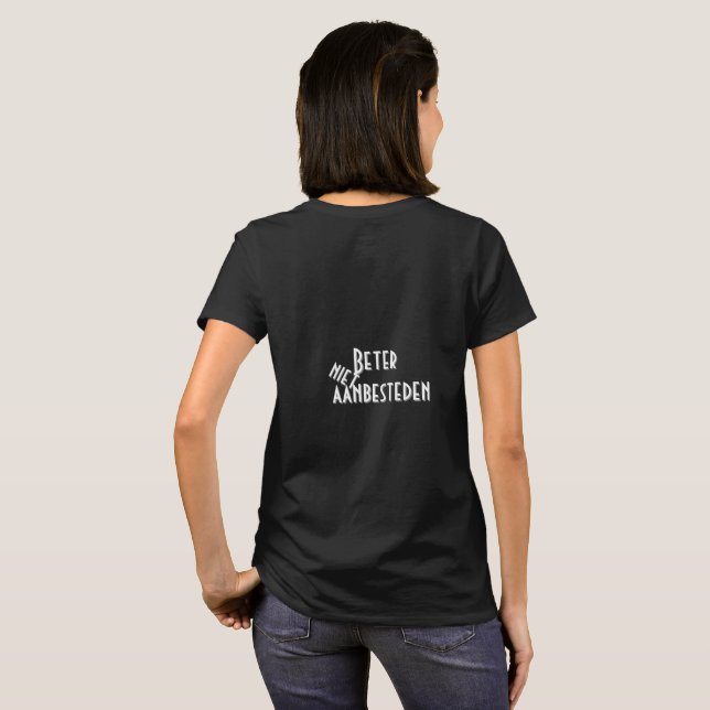 T-shirt Zazkia Beter niet Aanbesteden (Dos entier)