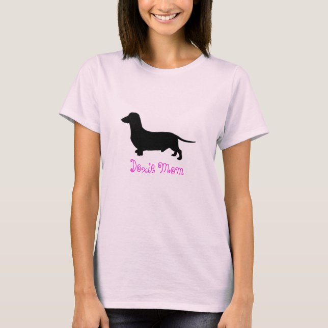 T-shirt zazzle1, maman de Doxie (Devant)