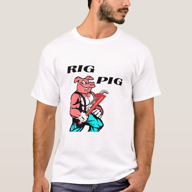 T-shirt Zazzle de porc d'installation (Devant)