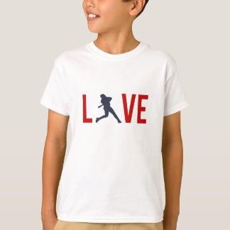 T-shirt Zazzle Enfants Amour Baseball Unisexe LS Tee