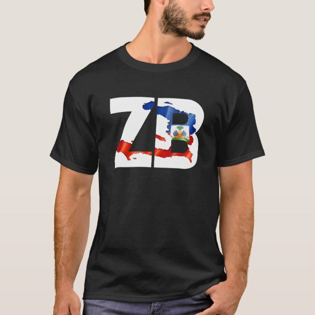 T-shirt ZB aka Zoe Boy Haitian Flag (Devant)