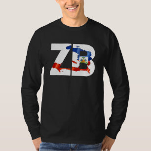 T-shirt ZB alias Zoe Boy Drapeau Haïtien