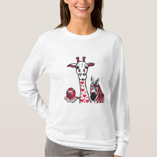 T-shirt ZB- chemise d'animal de Saint-Valentin