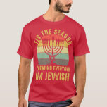 T-shirt zBkX Vintage C'Est La Saison Hanoukka Chanukah Jew<br><div class="desc">zBkX Vintage C'Est La Saison Hanoukka Chanukah Jewish Life.</div>