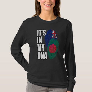 T-shirt Zealander And Bangladeshi Mix DNA Flag Heritage