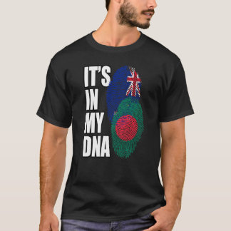 T-shirt Zealander And Bangladeshi Mix DNA Flag Heritage