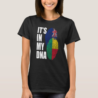 T-shirt Zealander And Beninese Mix DNA Flag Heritage
