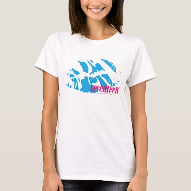 T-shirt Zebra Aqua (Devant)