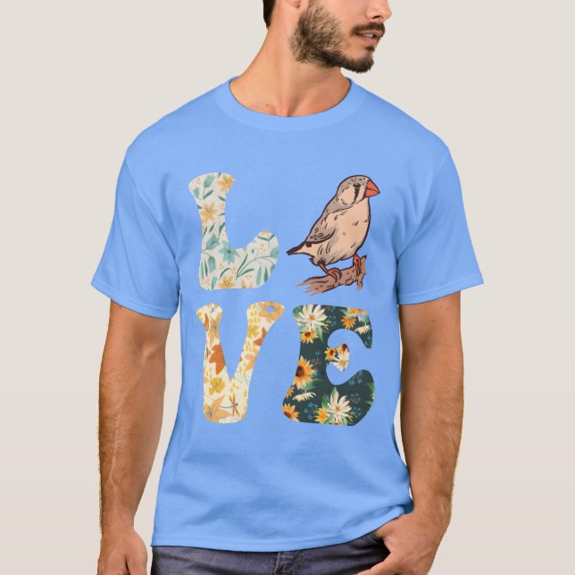 T-shirt Zebra Finches Inséparables amateurs Finches garçon (Devant)