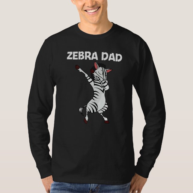 T-shirt Zebra For Dad Father African Zoo Animal (Devant)