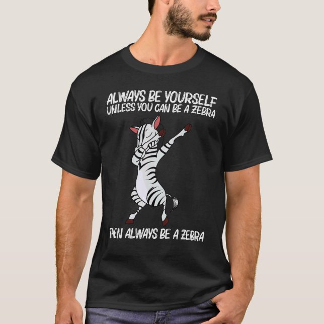 T-shirt Zebra For Men Women African Zoo Animal  5 (Devant)