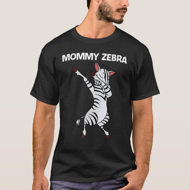 T-shirt Zebra For Women Mom African Zoo Animal   (Devant)