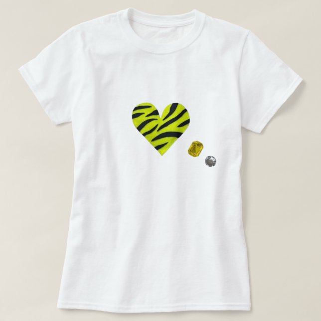 T-shirt Zebra-heart (Design devant)