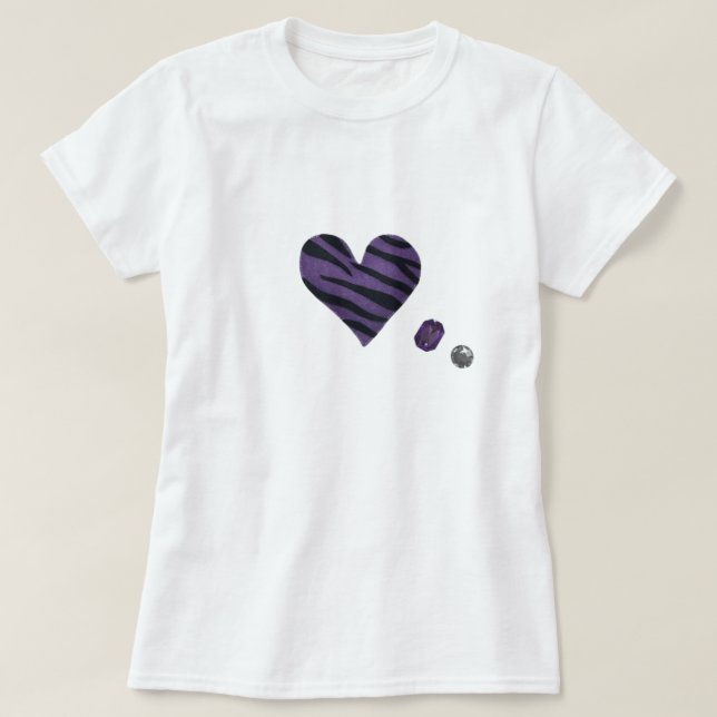 T-shirt Zebra-heart (Design devant)