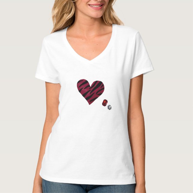 T-shirt Zebra-heart (Devant)