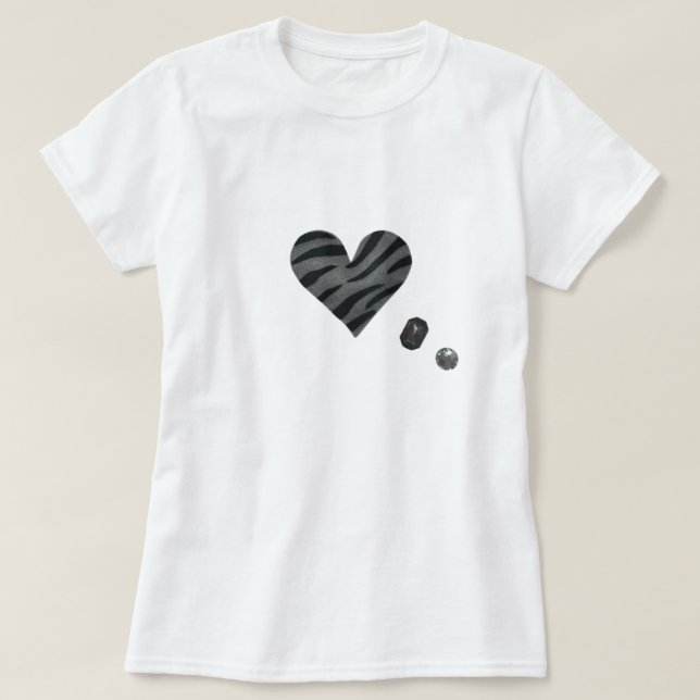 T-shirt Zebra-heart (Design devant)