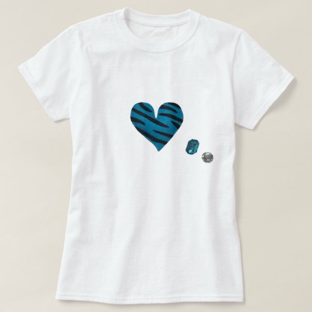 T-shirt Zebra-heart (Design devant)