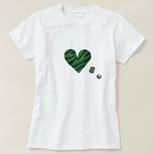 T-shirt Zebra-heart (Design devant)