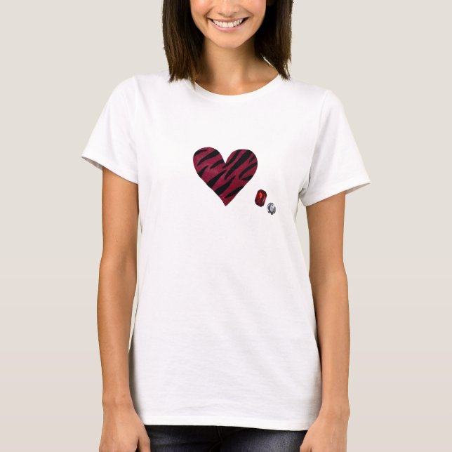 T-shirt Zebra-heart (Devant)