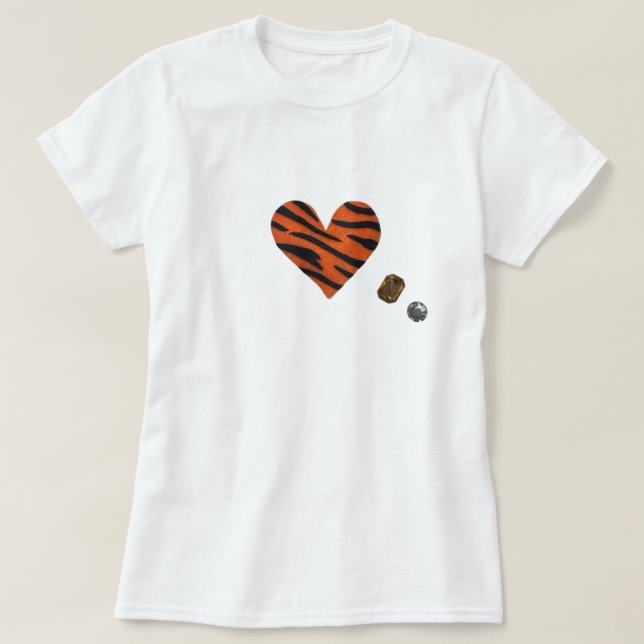 T-shirt Zebra-heart (Design devant)