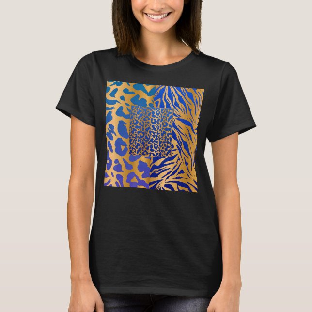 T-shirt Zebra Panther Cheetah Animal Safari Imprimer (Devant)
