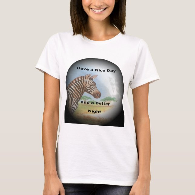 T-shirt Zebra Portrait, Amboseli : l'Esprit de la Savanna (Devant)