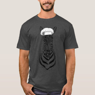 T-shirt Zebra Safari Animal Chef Drôle Cuisine Cuisine Wil