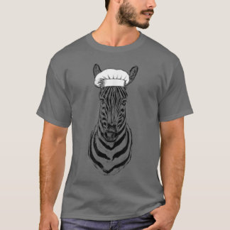 T-shirt Zebra Safari Animal Chef Drôle Cuisine Cuisine Wil