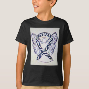 T-shirt Zebra Stripe Awareness Ribbon Angel Art Shirt