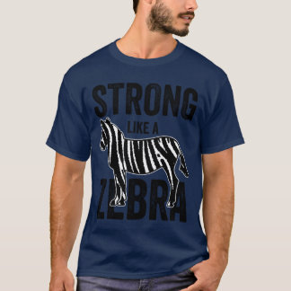 T-shirt Zebra Stripes EDS Awareness Ribbon Ehler Danlos fa